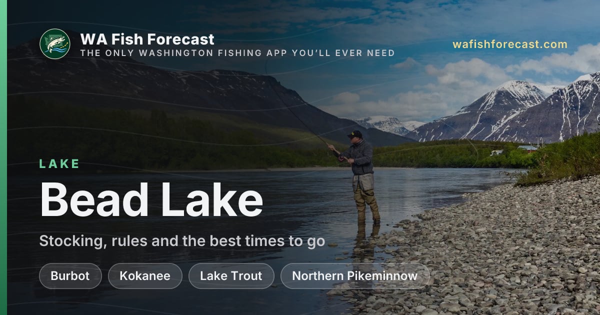 Bead Lake fish counts, forecast & conditions · WA Fish Forecast